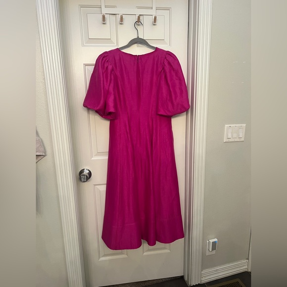 Aje Puff Sleeve Midi Dress US 10 - Picture 4 of 4